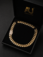 Gold Filled XL Cuban Set 20mm - Diamond Clasp