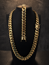Gold Filled Cuban Set 14mm