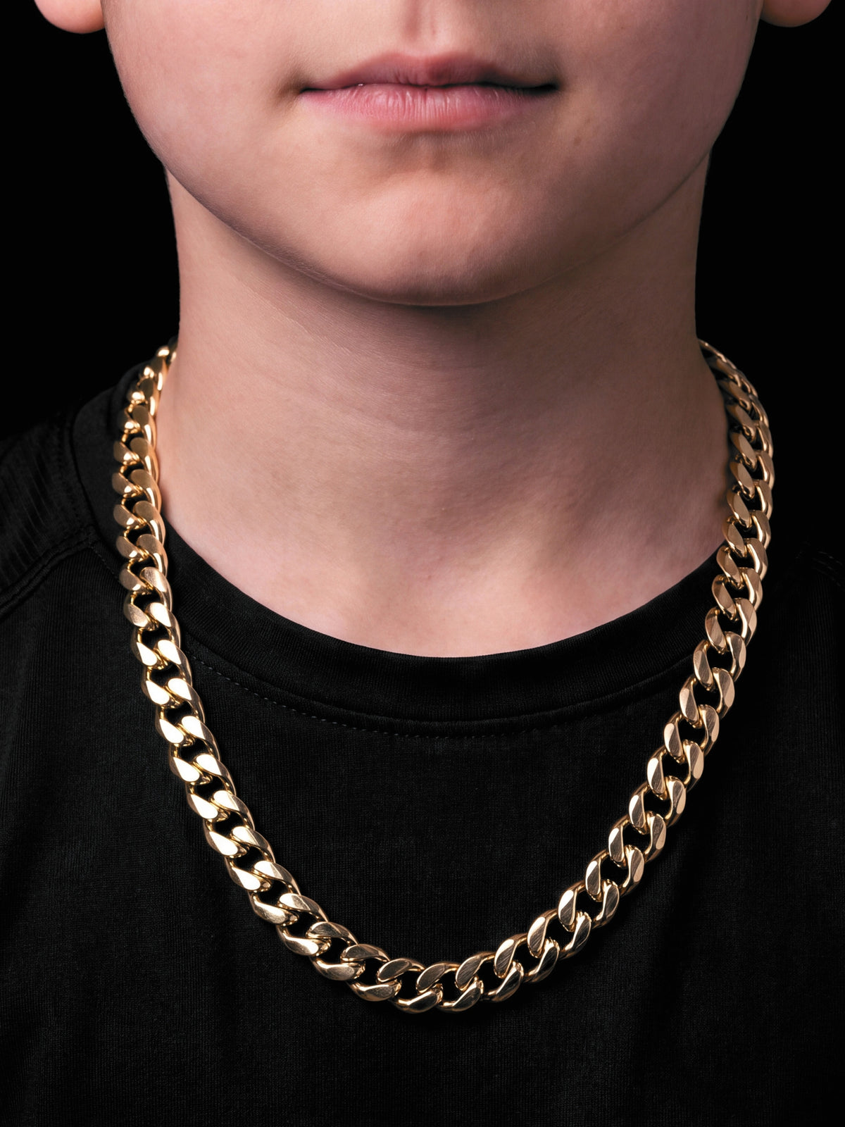 Boys Cuban Chain 10mm - Gold Filled 9ct