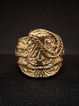 9ct Gold Filled Ace of Spades Saddle Ring