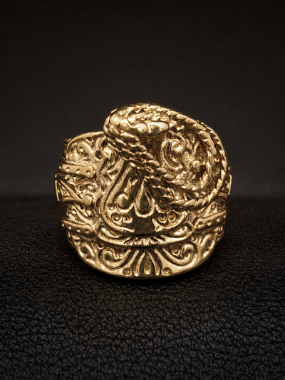 9ct Gold Filled Ace of Spades Saddle Ring