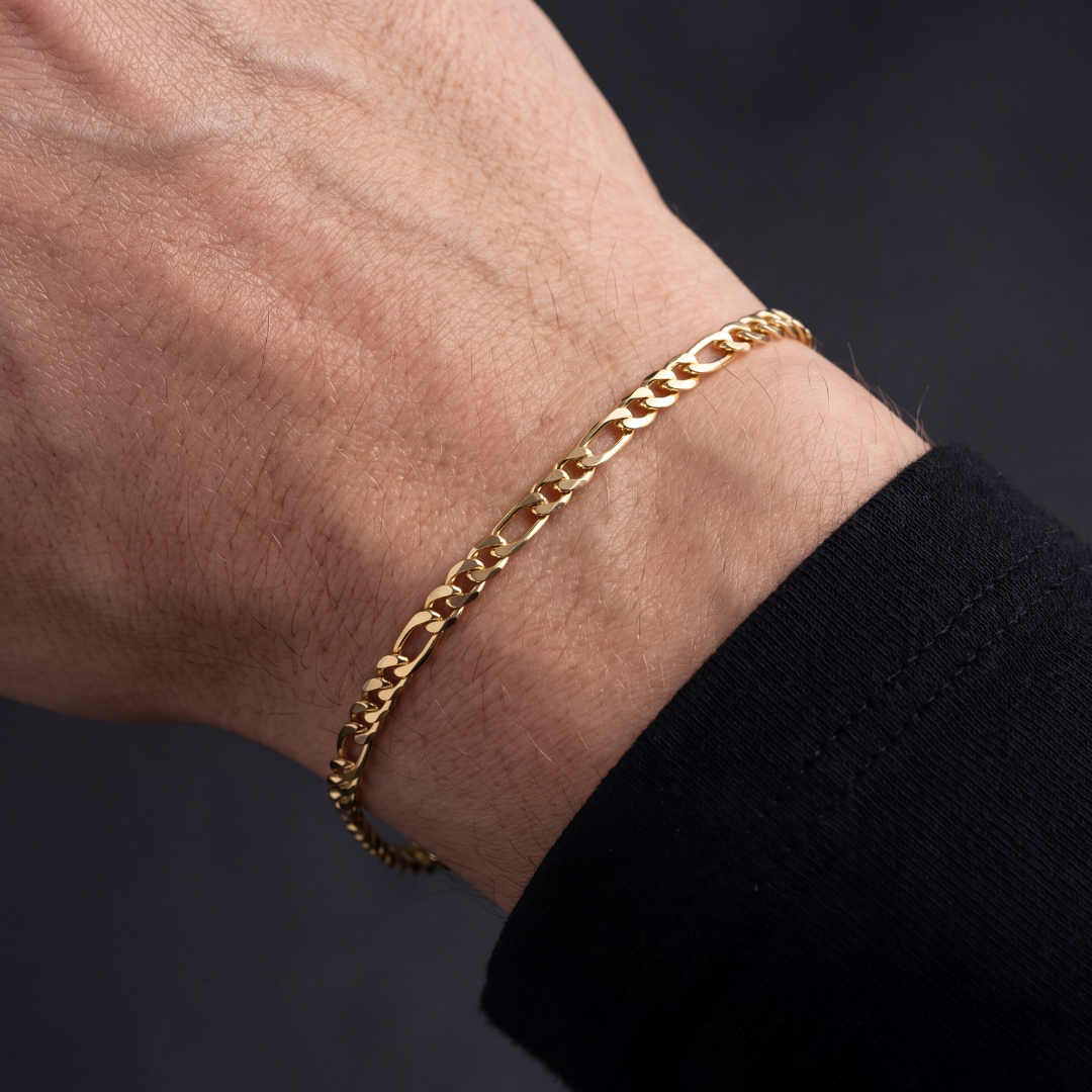 Kids Gold Filled Figaro Bracelet 3mm