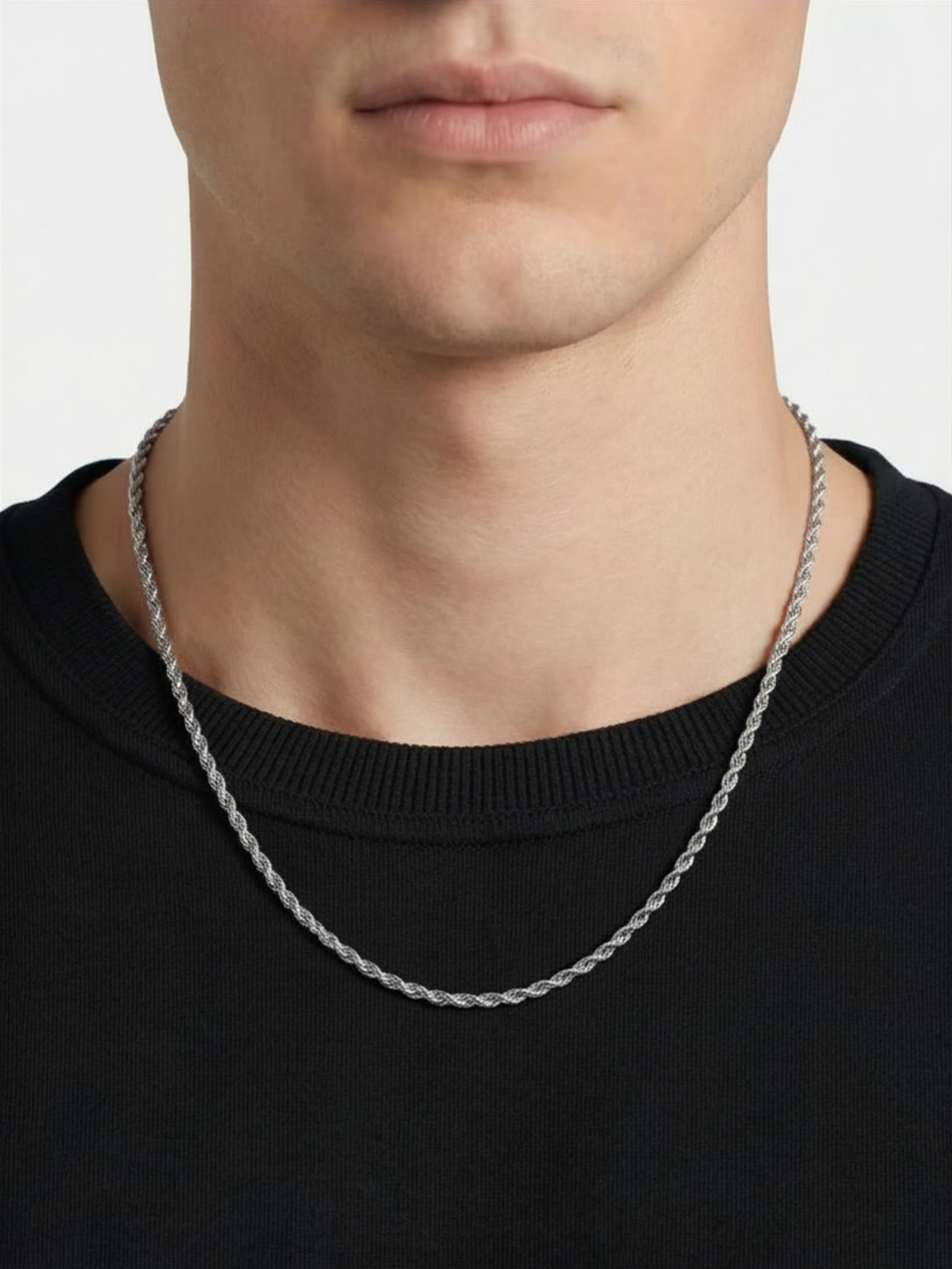 Silver Rope Chain 3mm