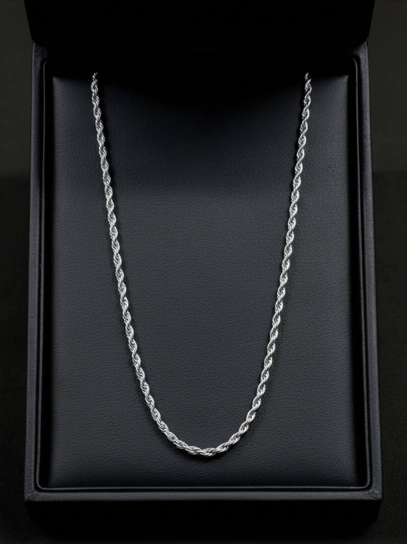 Silver Rope Chain 3mm