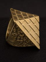 9ct Gold Filled Worlds Biggest Pyramid Ring