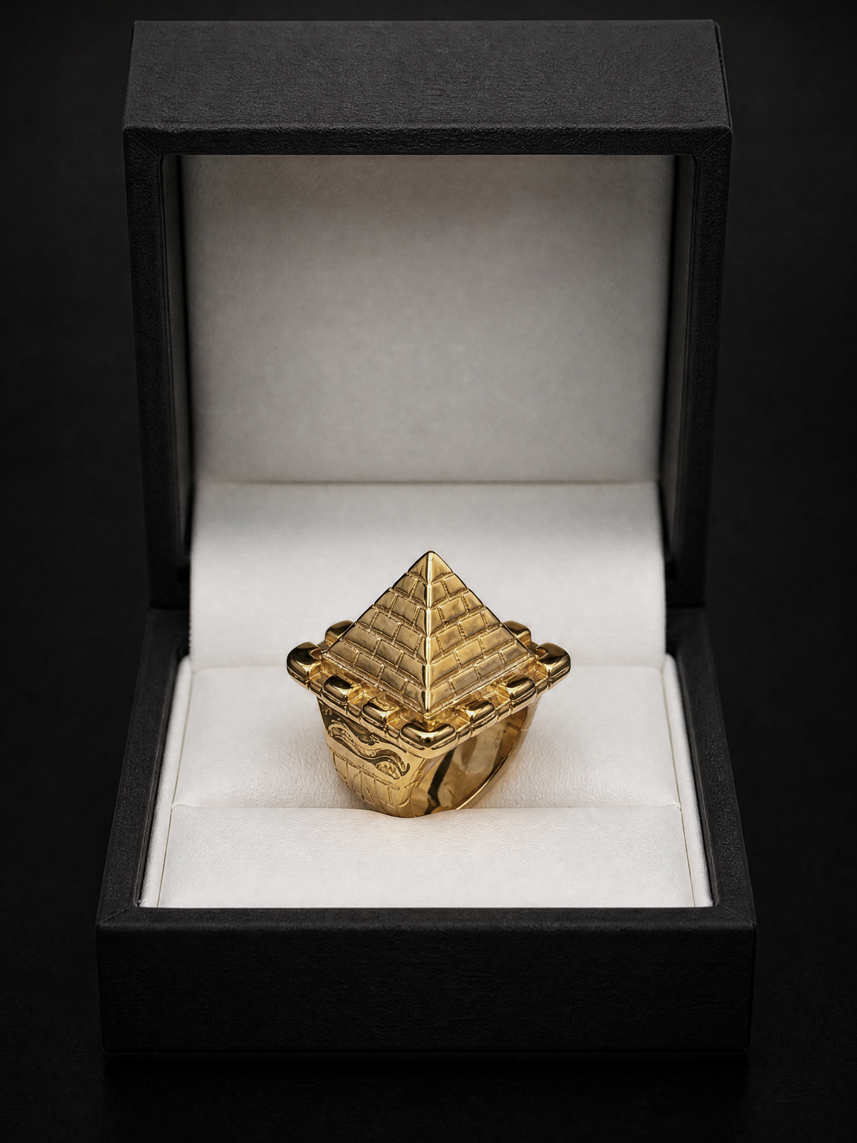 9ct Gold Filled Castle Pyramid Ring