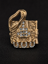 9ct Gold Filled Diamond Cowboy Saddle Ring