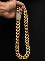 Gold Filled XL Cuban Chain 20mm - Diamond Clasp