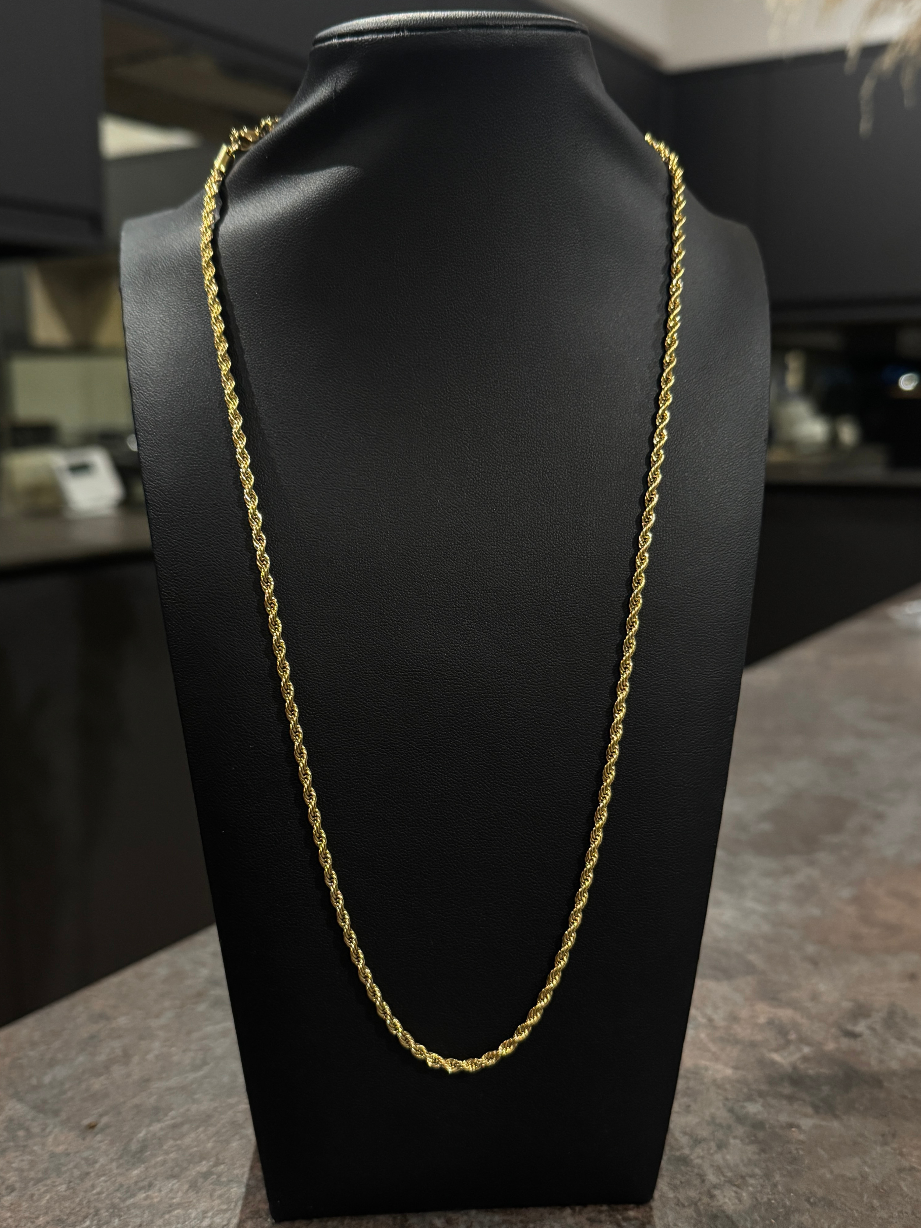 🎁 9ct Gold Filled Rope Chain 3mm (100% off)