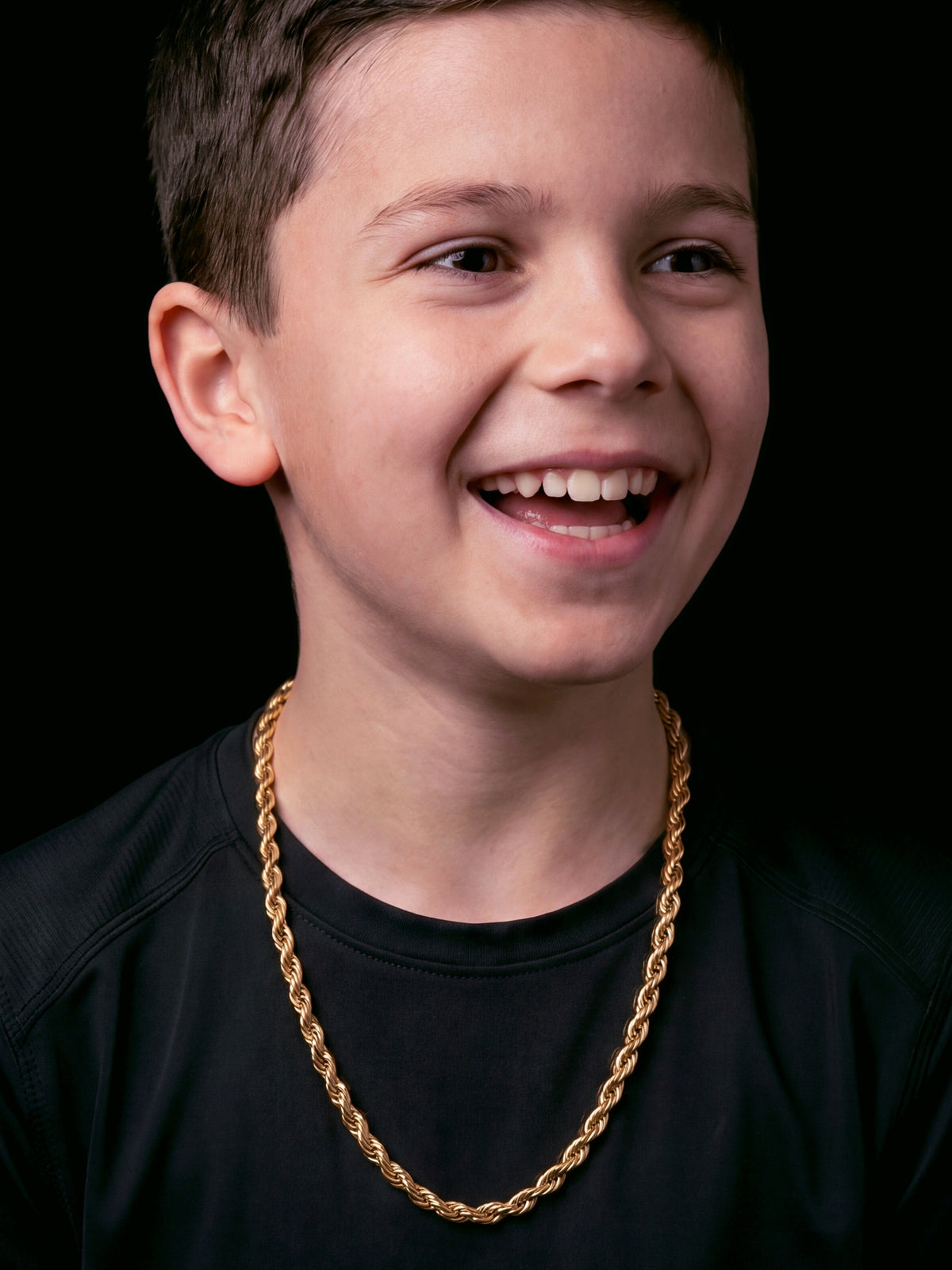 Boys Rope Chain 8mm - Gold Filled 9ct