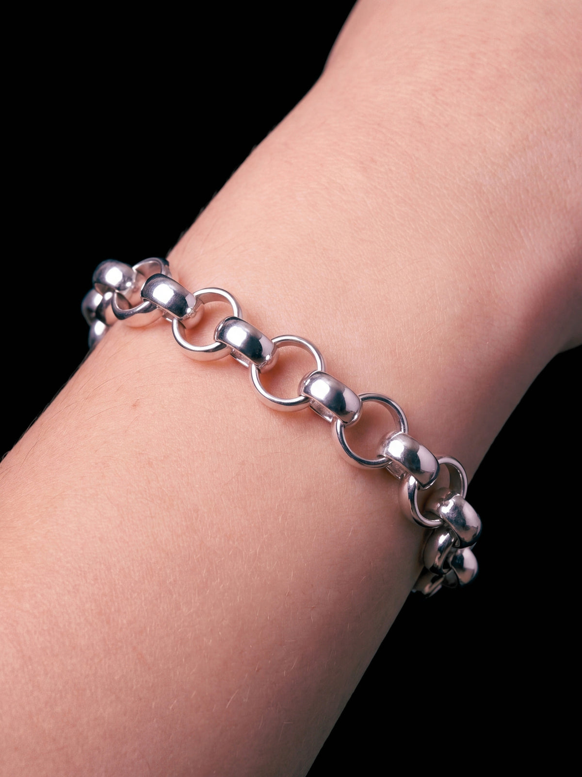 Kids Silver Belcher Bracelet 10mm