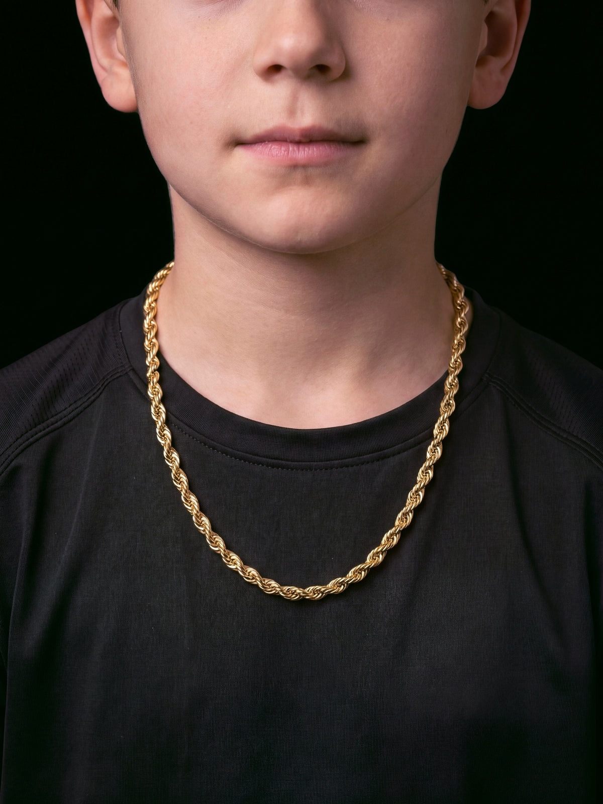 Boys Rope Chain 6mm Gold Filled 9ct