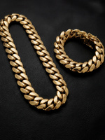 Gold Filled XL Cuban Set 20mm