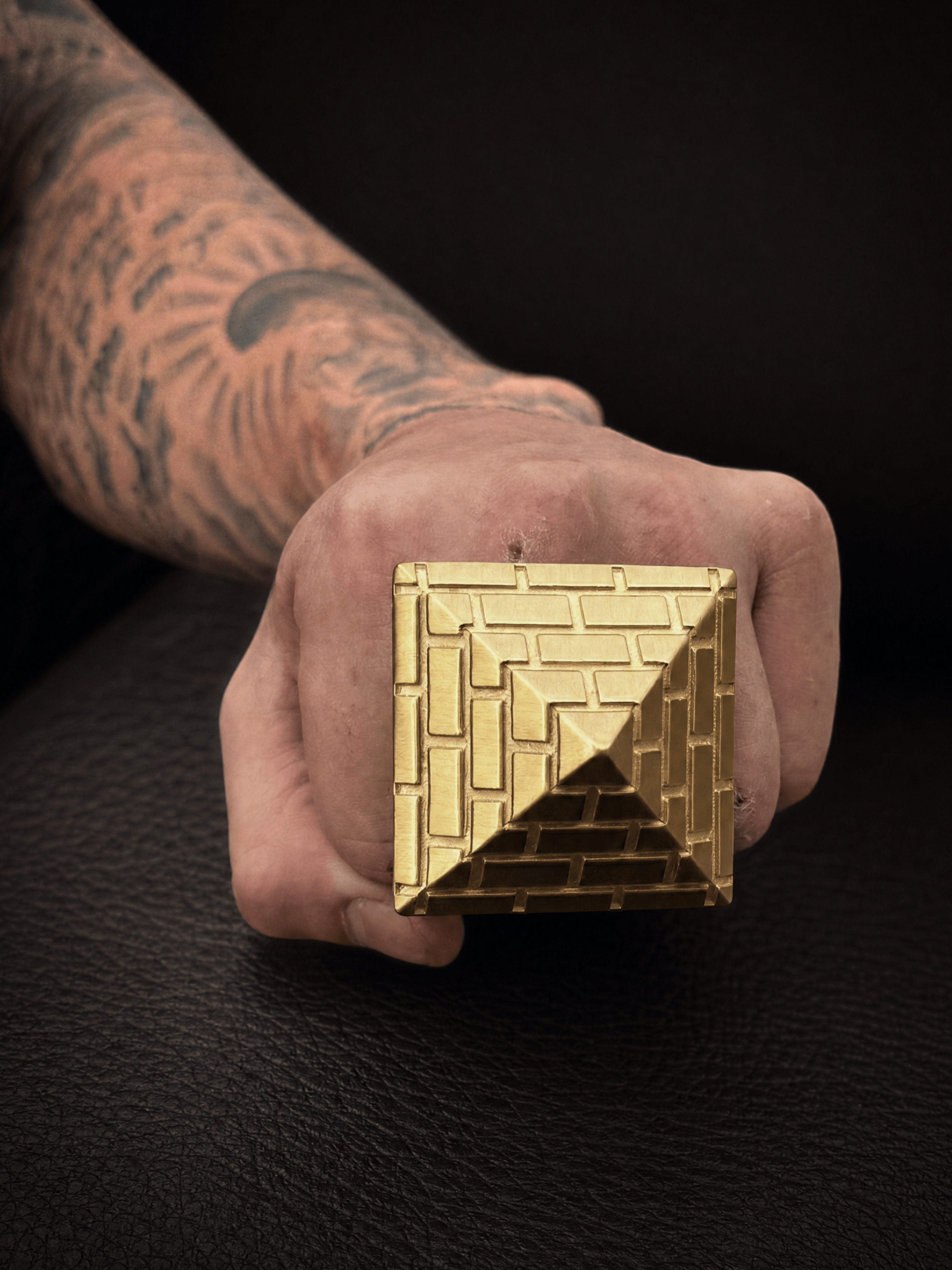 9ct Gold Filled Worlds Biggest Pyramid Ring