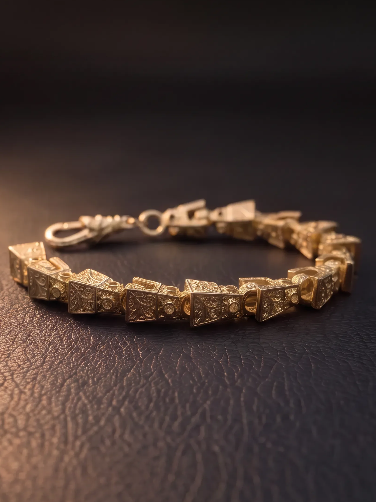 9ct Gold Filled Lego Bracelet 10mm