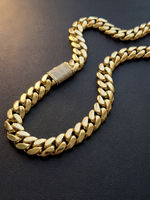 Gold Filled XL Cuban Set 20mm - Diamond Clasp