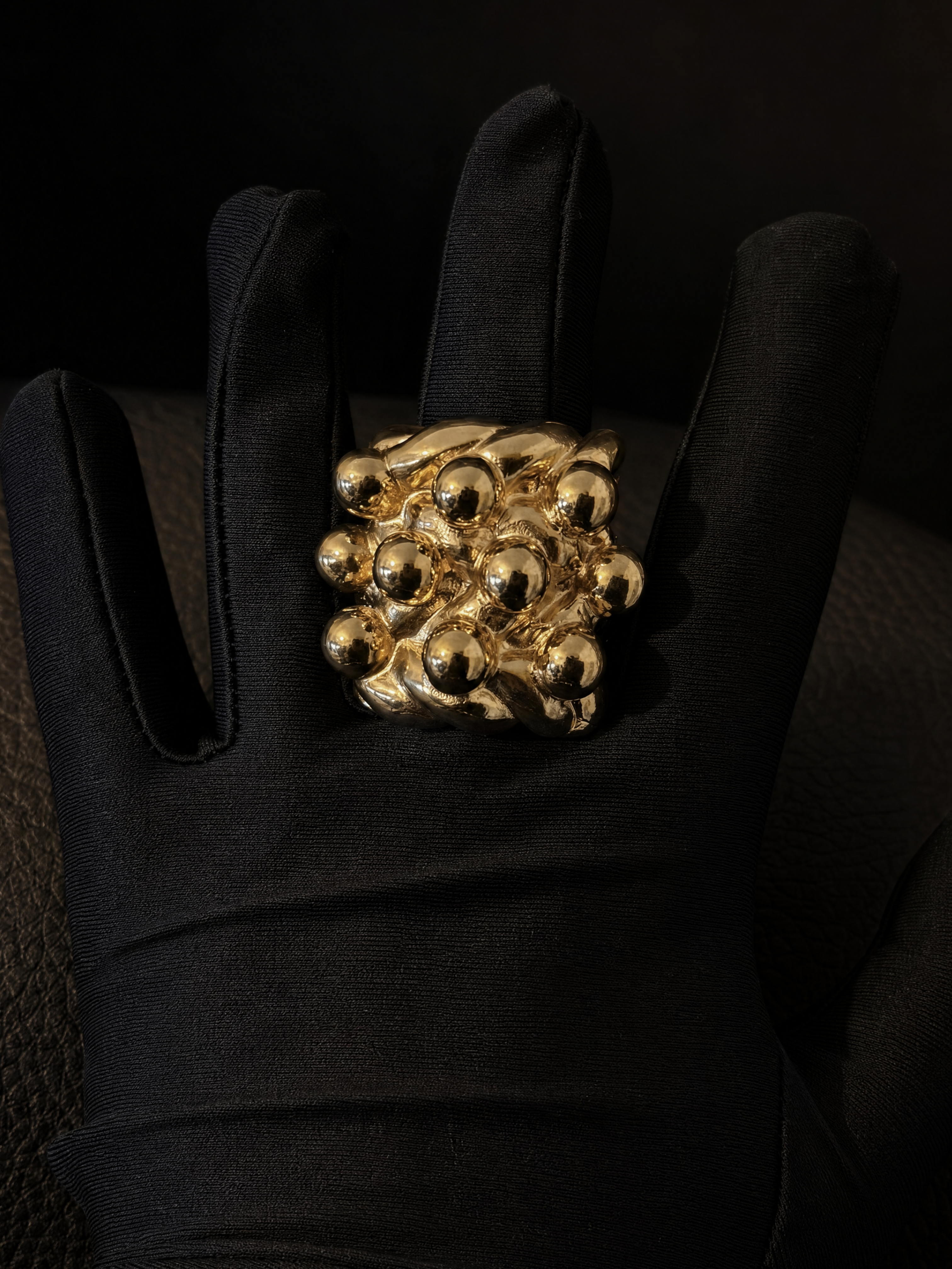 9ct Gold Filled XXL 3 Row Keeper Ring