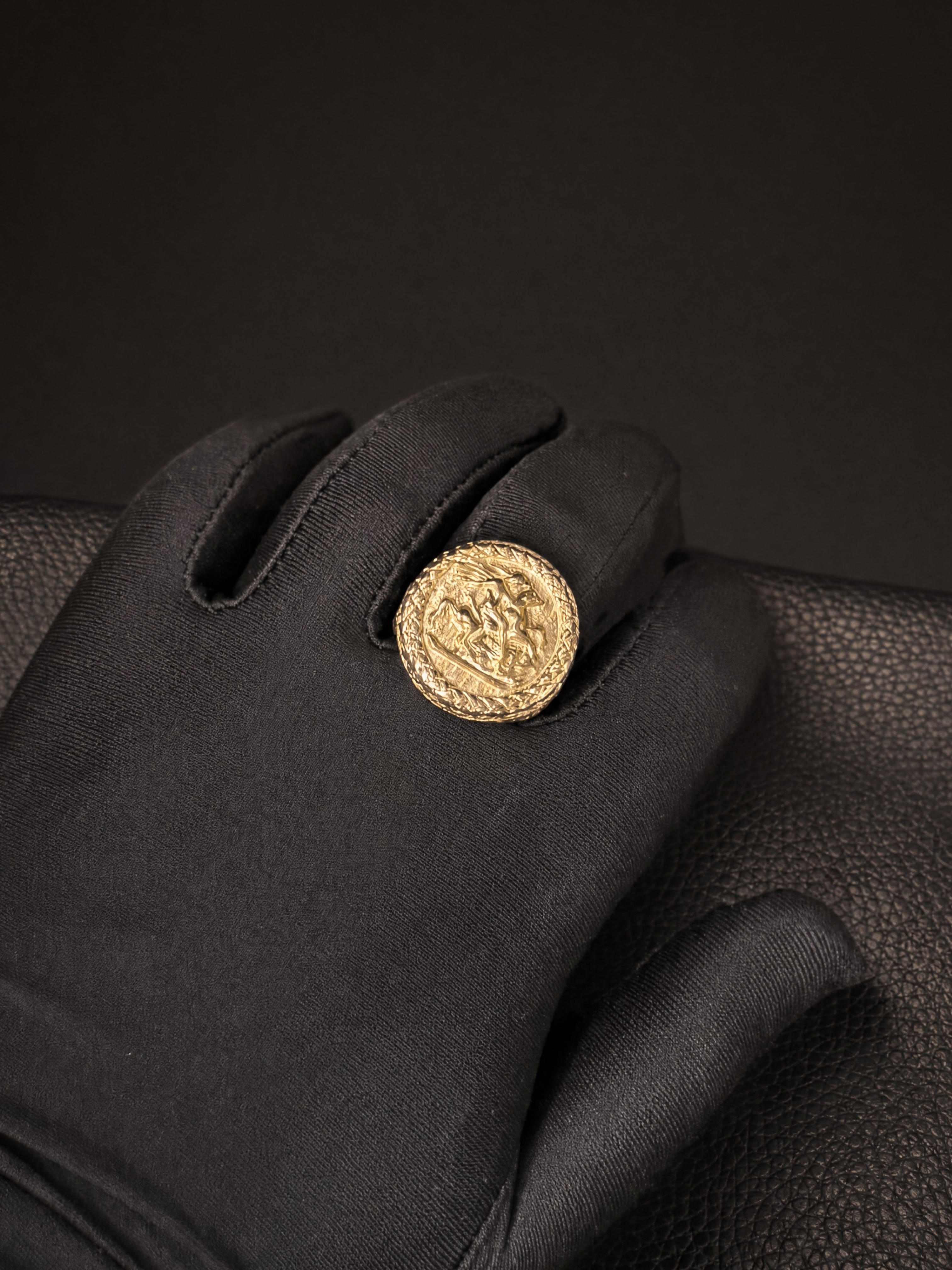 9ct Gold Filled Half Sovereign Ring