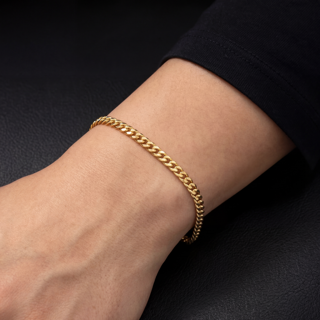 Kids Silver Curb Bracelet 5mm