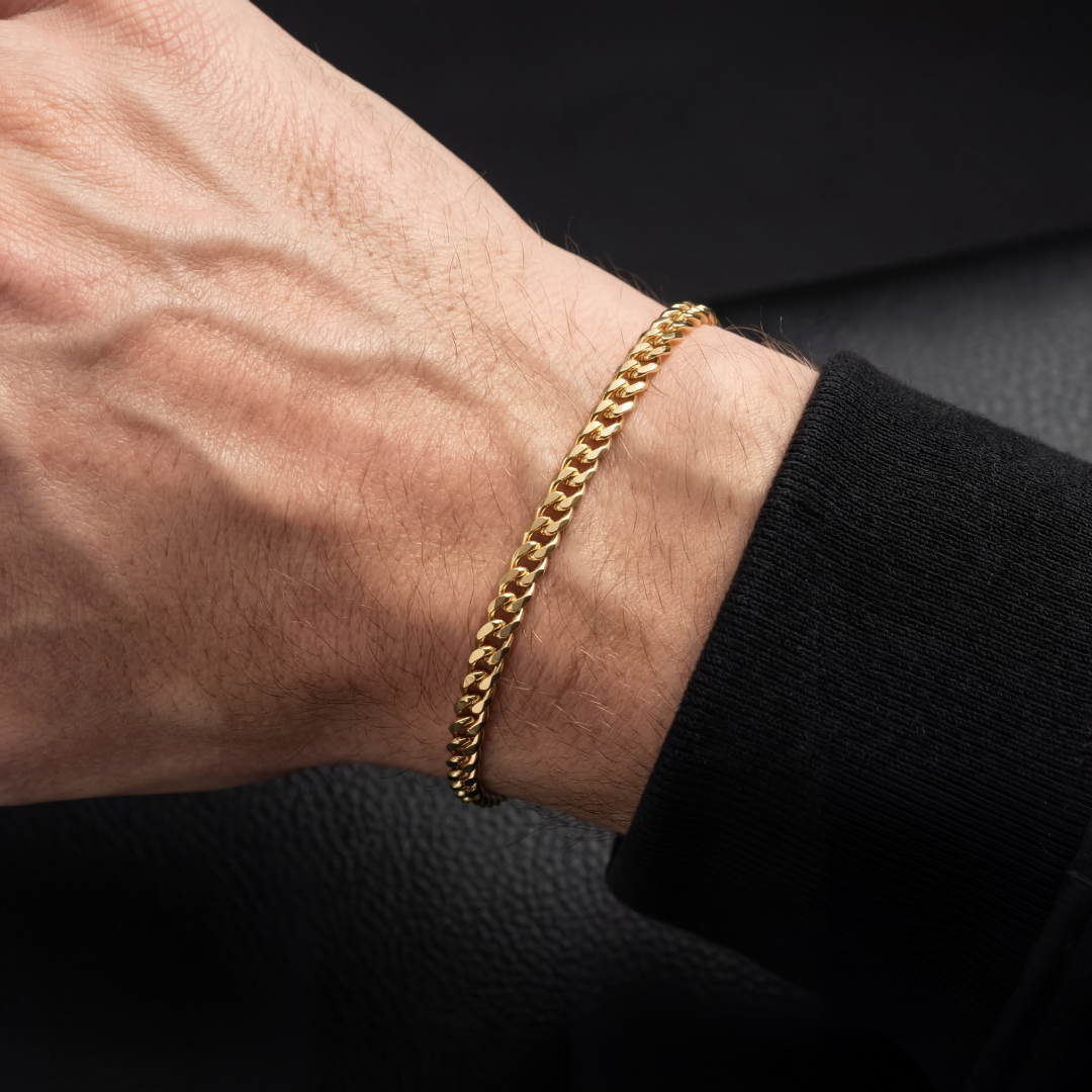 Kids Gold Filled Curb Bracelet 5mm