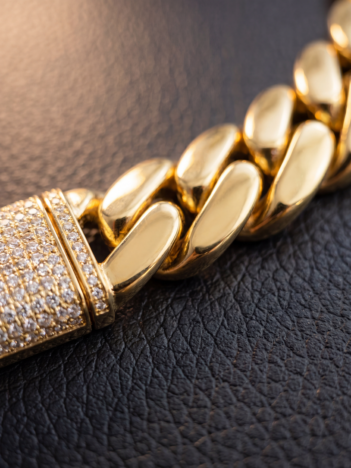 Gold Filled XL Cuban Set 20mm - Diamond Clasp