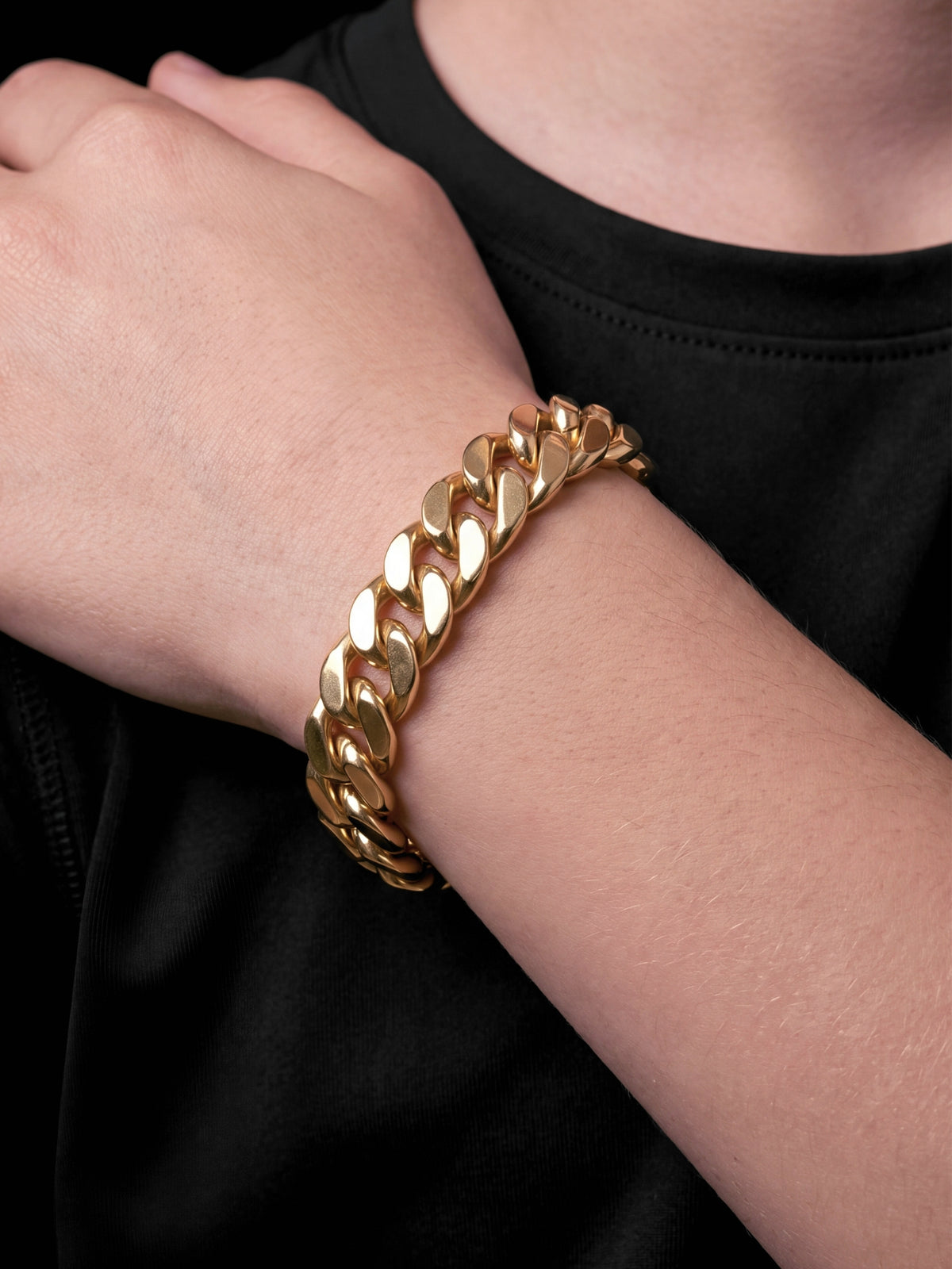 Boys Cuban Bracelet 14mm - Gold Filled 9ct
