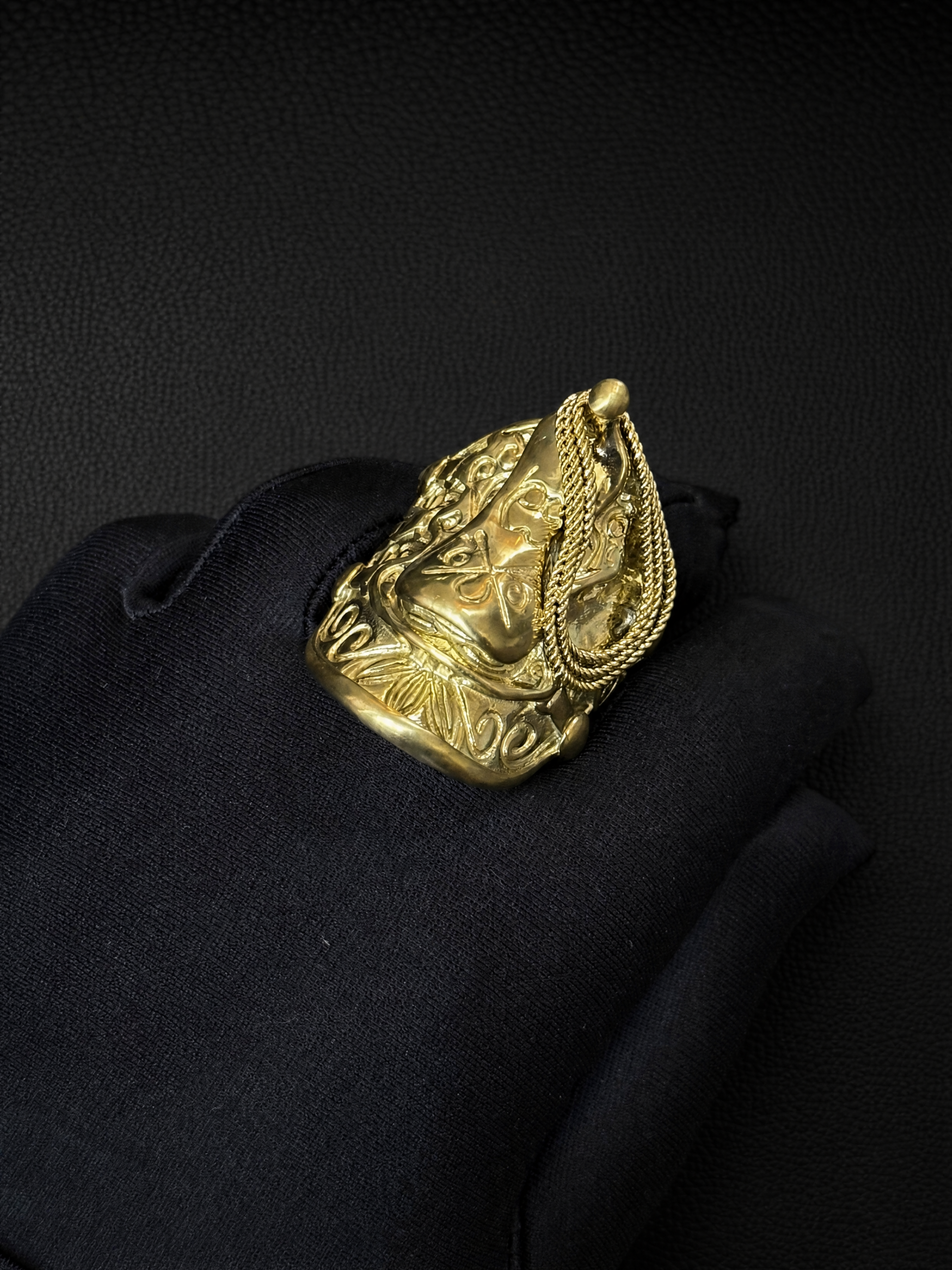 9ct Gold Filled XXL Saddle Ring