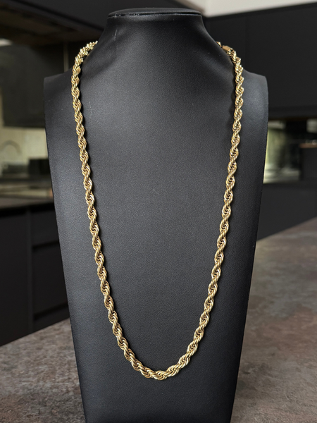 18 Carat Gold Chan Necklace Smple Everyday Gold Flled Necklace