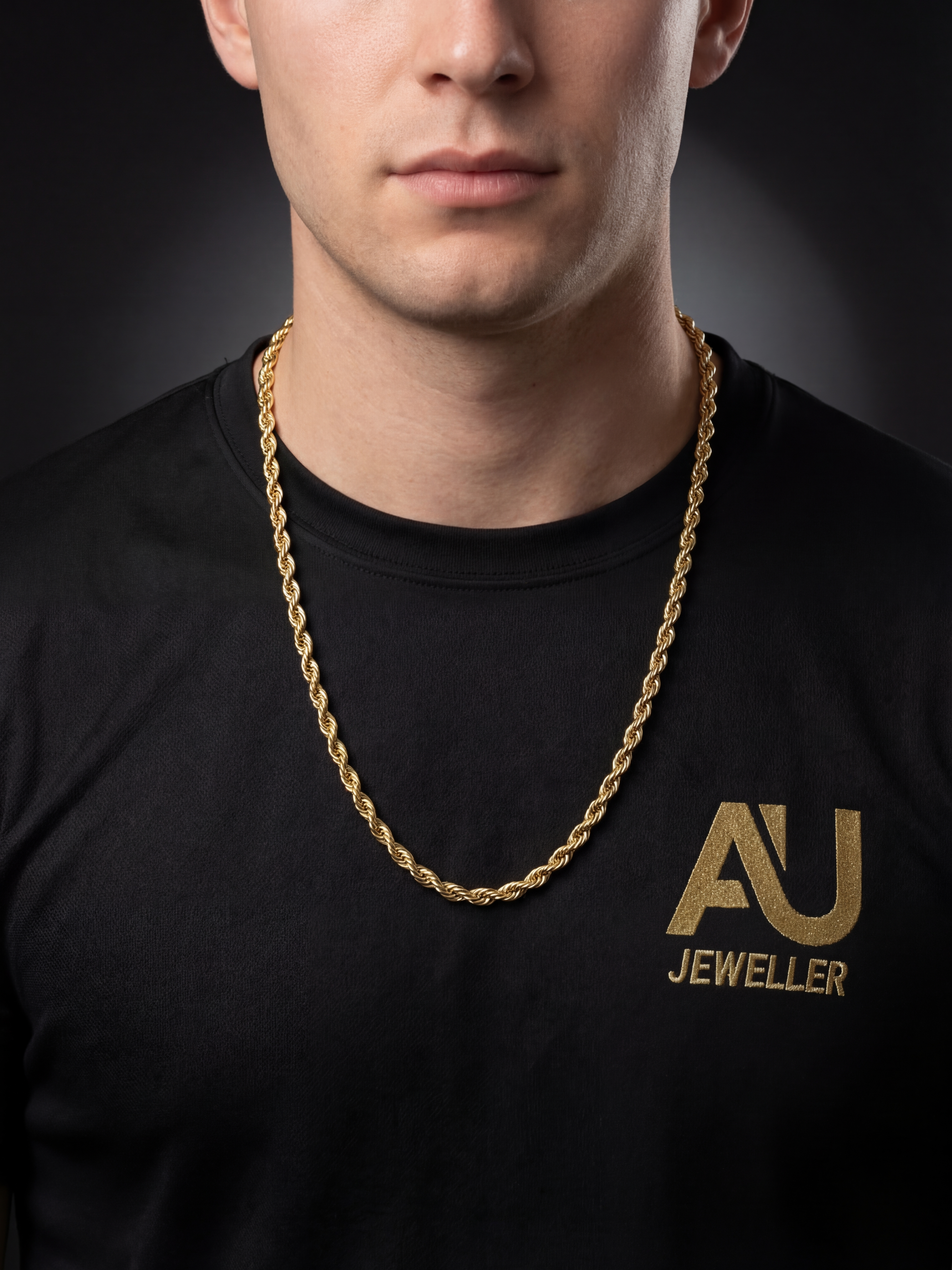 9ct Gold Filled Rope Chain 6mm