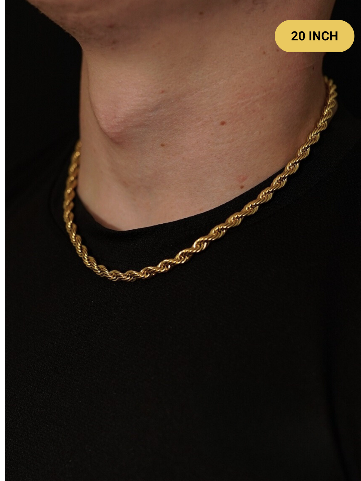 9ct Gold Filled Rope Chain 6mm