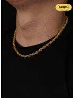 🎁 9ct Gold Filled Rope Chain 6mm (100% off)