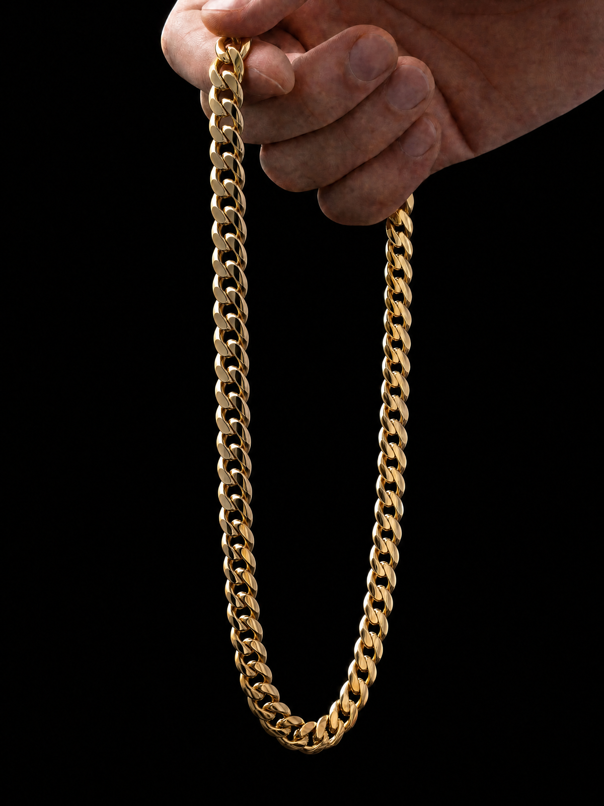 Gold Filled Cuban Chain 14mm -Diamond Clasp