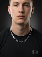 Silver Figaro Chain 8mm