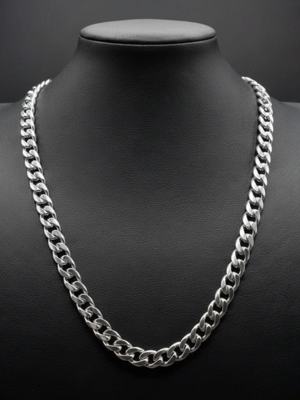Silver Cuban Chain 8mm