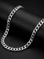 Silver Cuban Chain 8mm