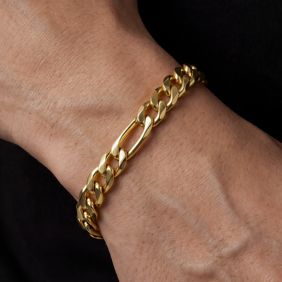 Kids Gold Filled Figaro Bracelet 8mm