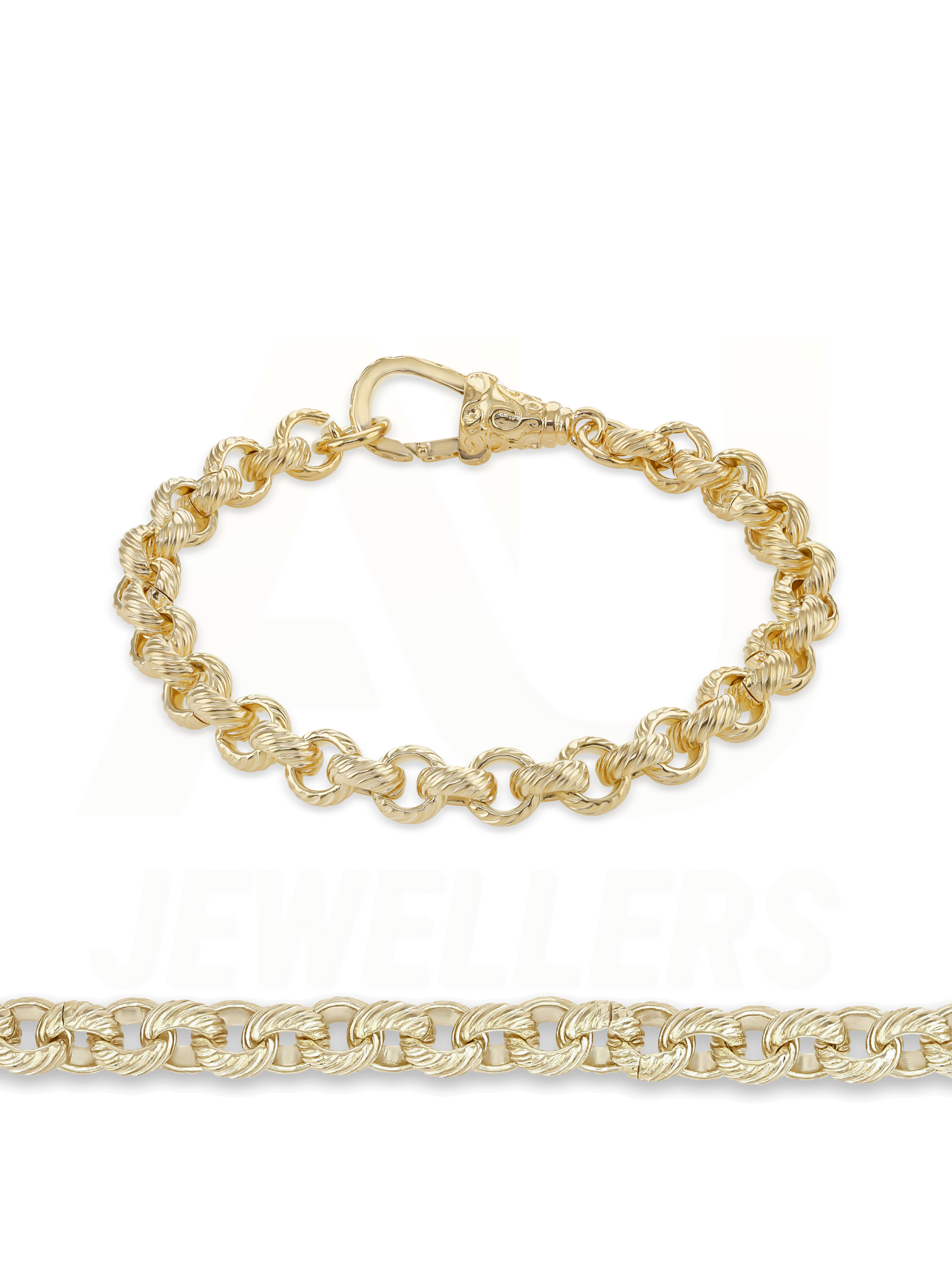 *NEW* 9ct Gold Filled Belcher Bracelet 8mm