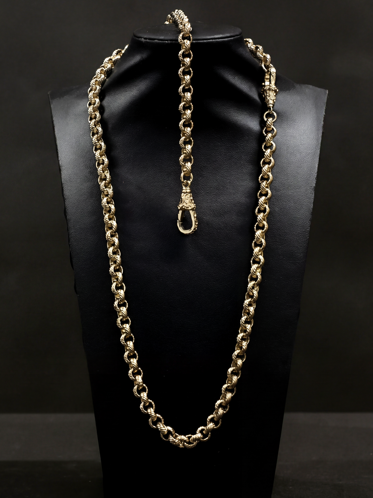 9ct Gold Filled Belcher Set 8mm
