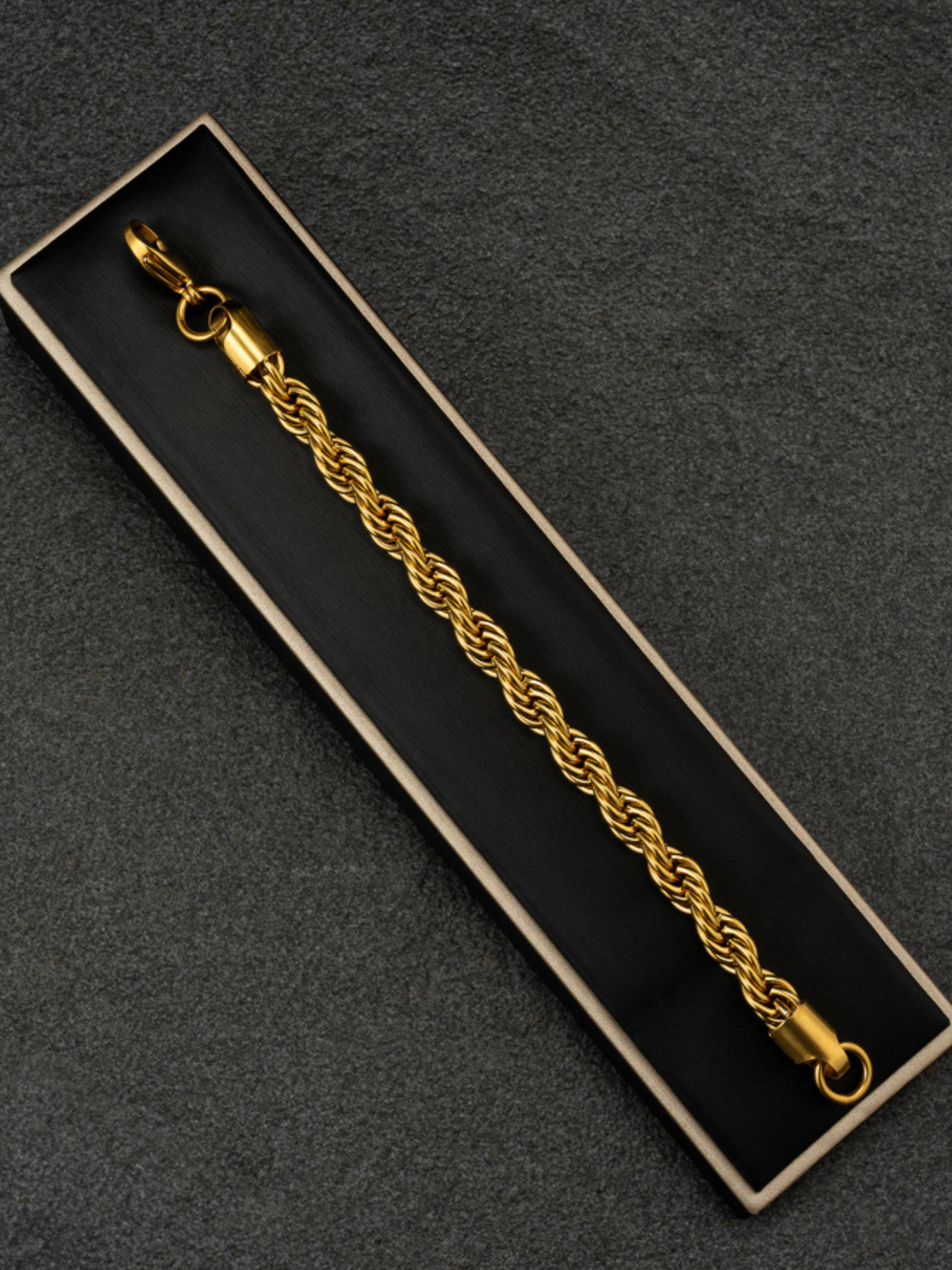 9ct Gold Filled Rope Bracelet 8mm