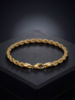 9ct Gold Filled Rope Bracelet 8mm