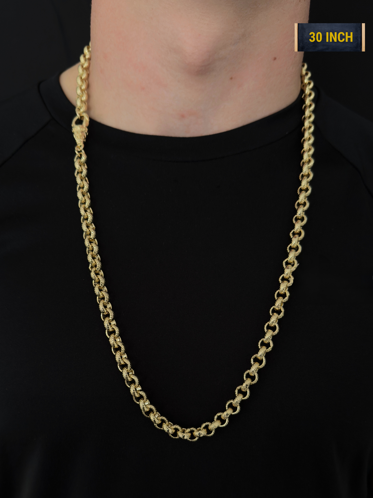 9ct Gold Filled Belcher Chain 8mm