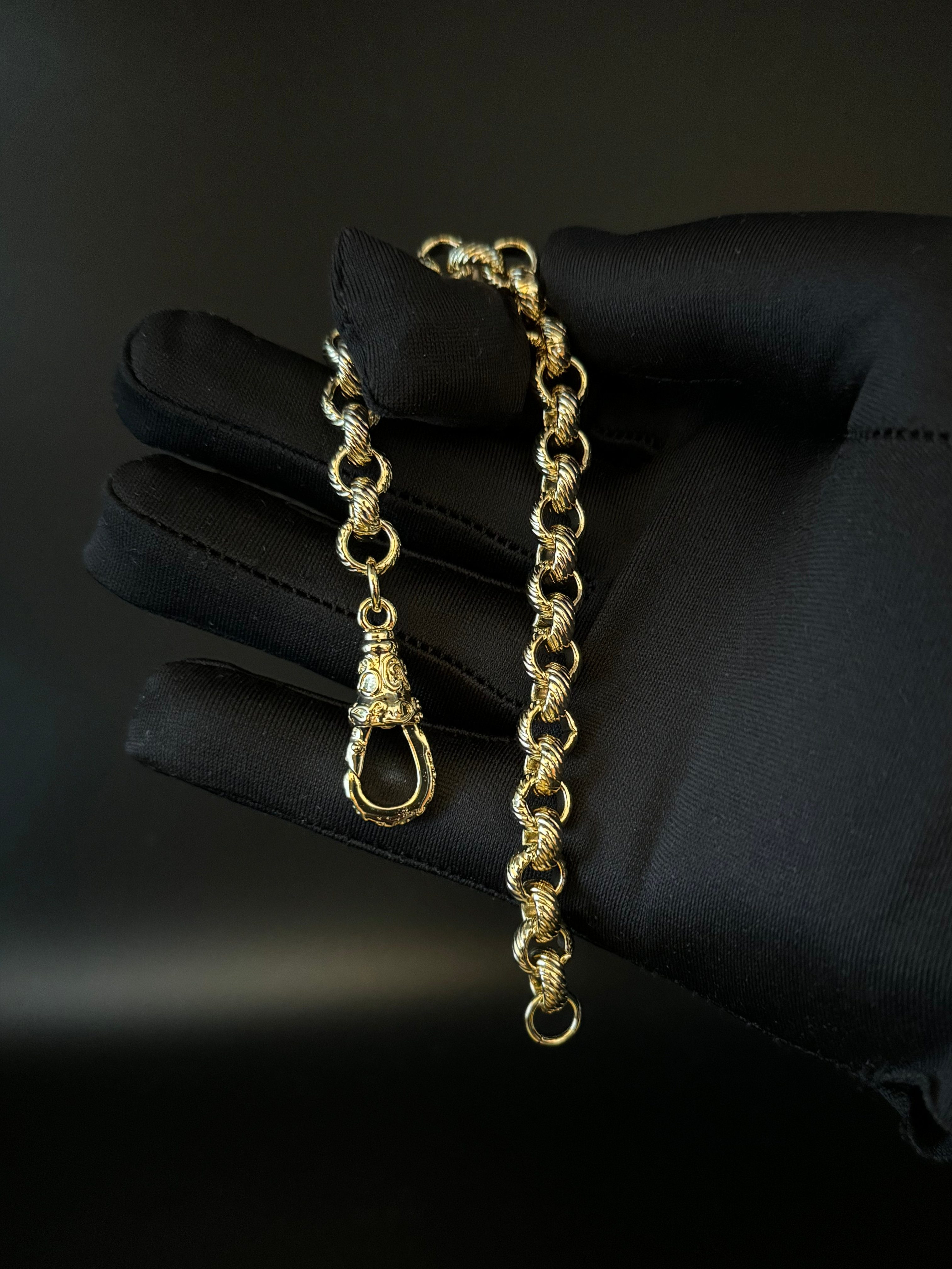 9ct Gold Filled Belcher Bracelet 8mm