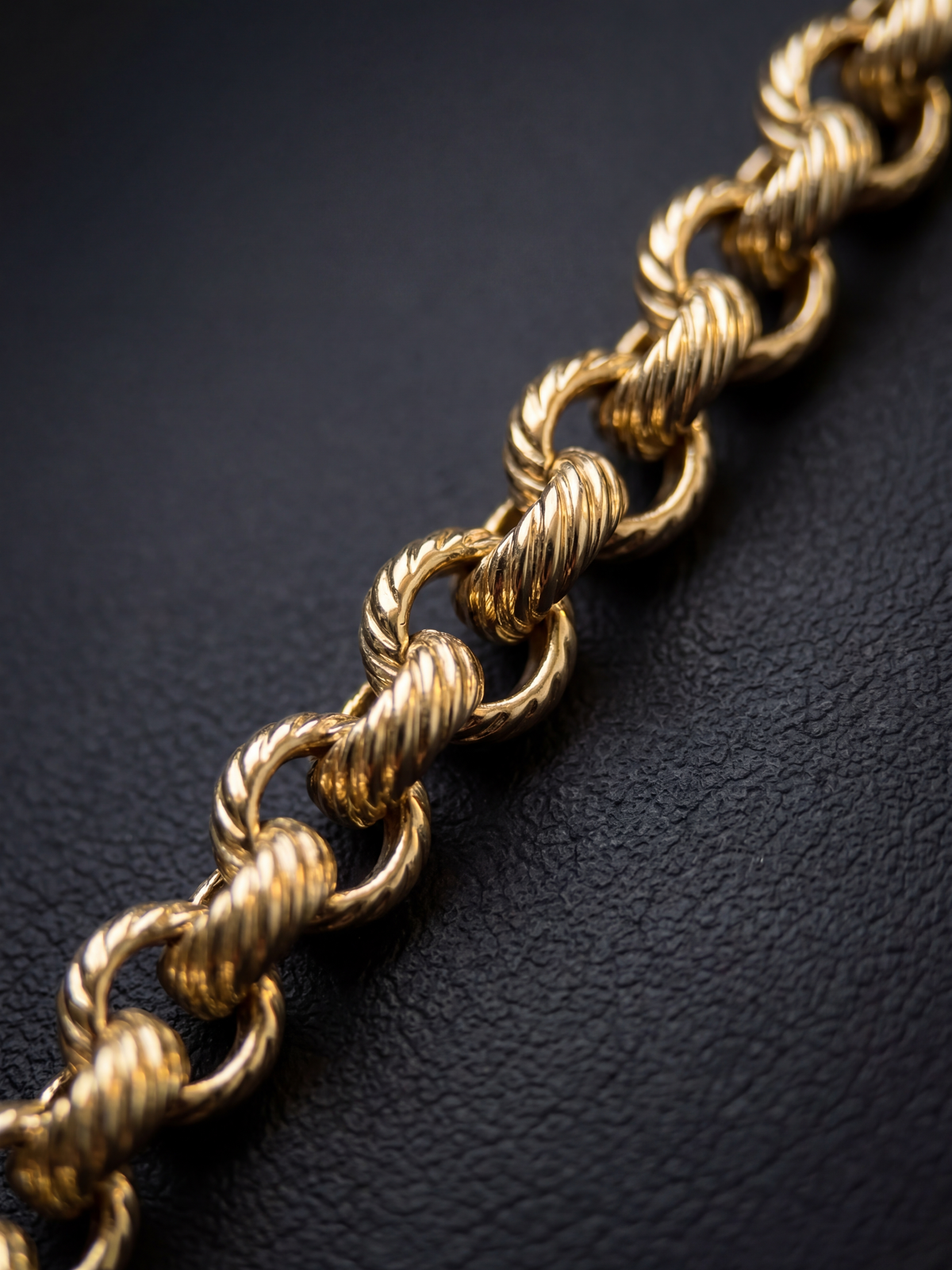 9ct Gold Filled Belcher Bracelet 8mm