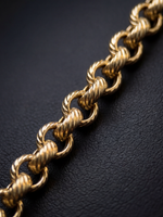9ct Gold Filled Belcher Bracelet 8mm