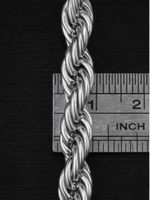 Silver Rope Bracelet 8mm