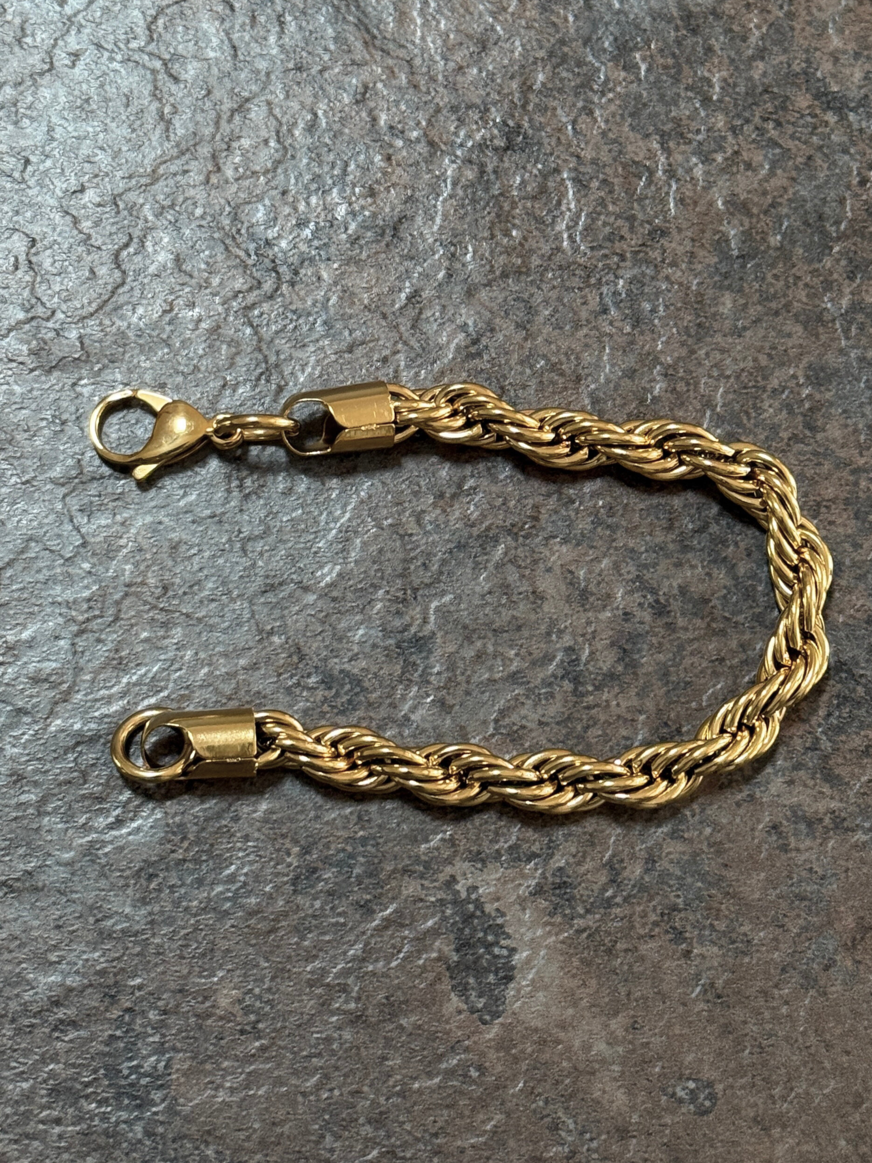 🎁 9ct Gold Filled Rope Bracelet 8mm (100% off)