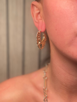 Gold filled Creole Earrings 35mm (Wide)