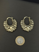 Gold filled Creole Earrings 35mm (Wide)