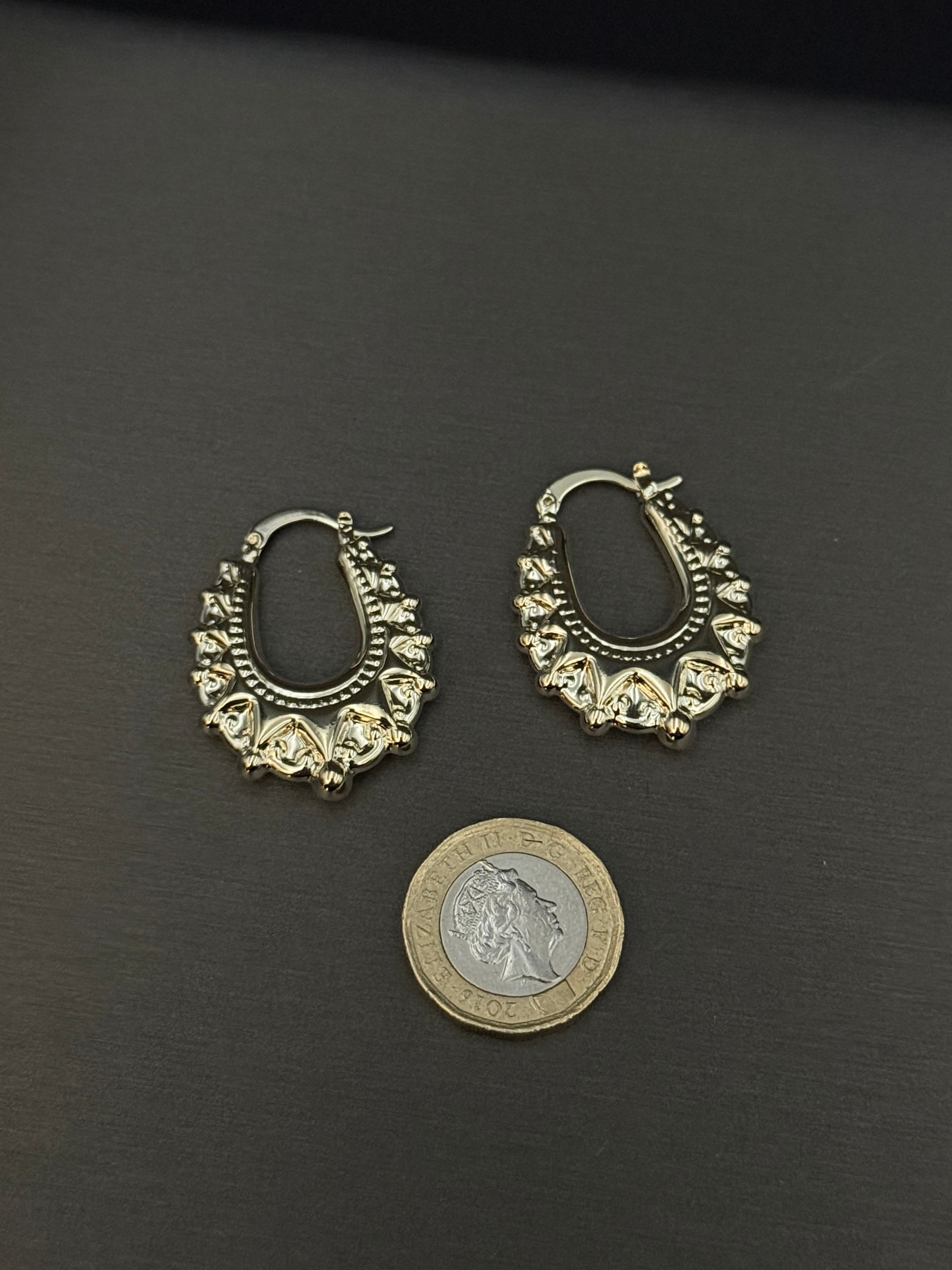 *NEW* 9ct Gold filled Creole Earrings 30mm (Long)