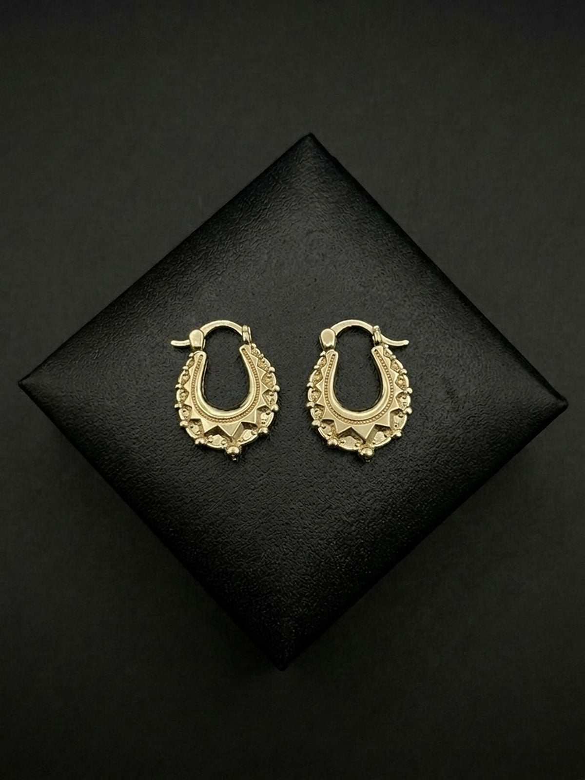 Kids 9ct Gold filled Mini Creole Earrings 20mm - pair cushion